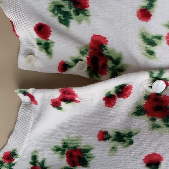 Cute Shabby Chic Button Down Sweater - Picture 2 of 6